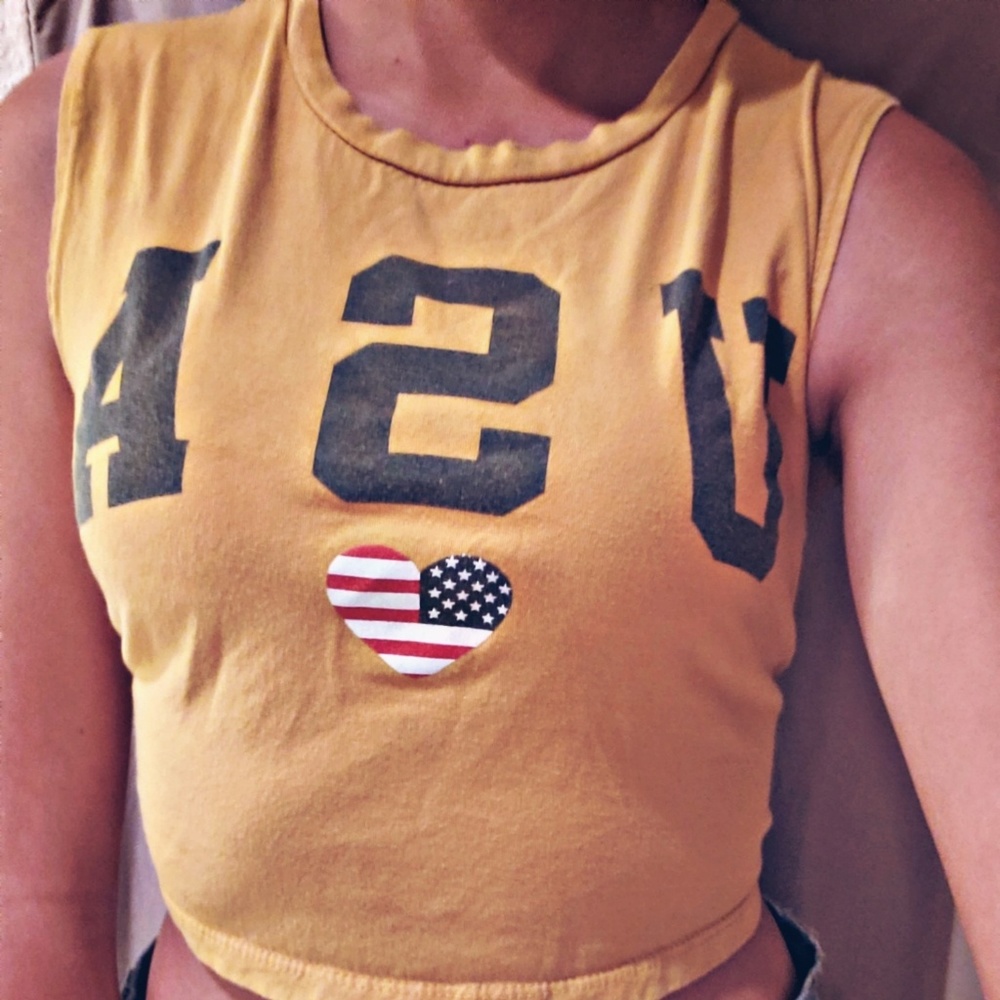 Usa crop top